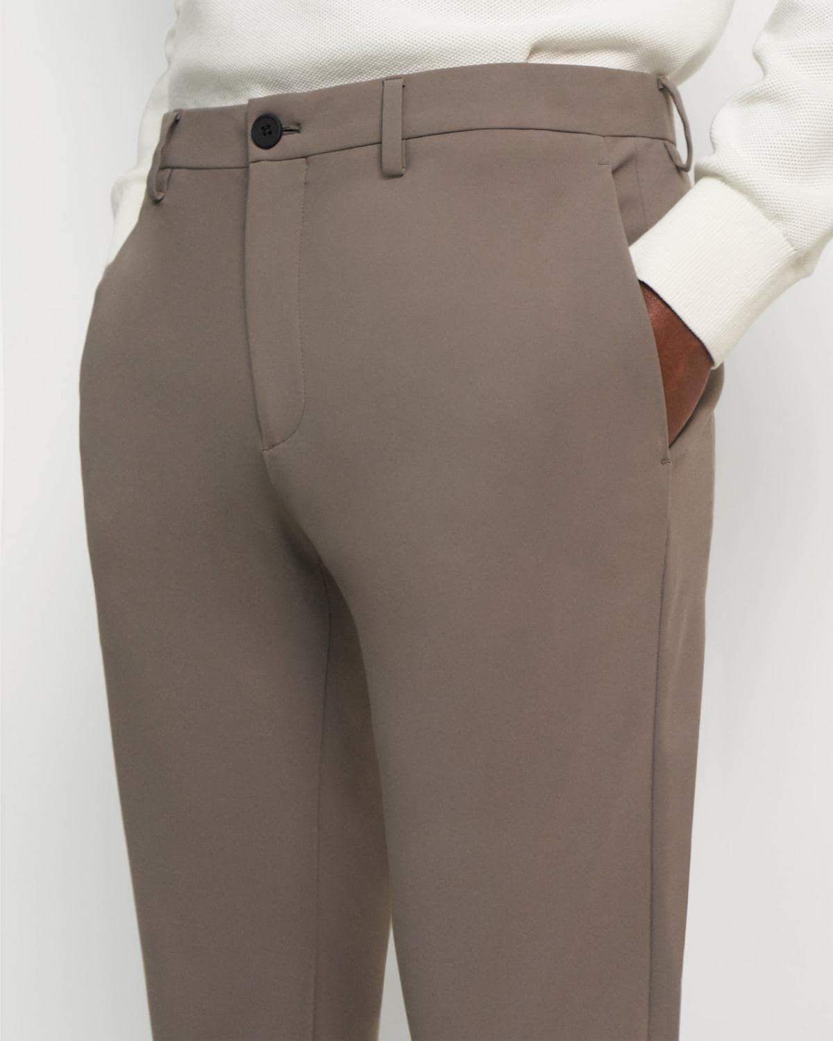 Theory Zaine Pant in Precision Ponte - Sidewalk – EUROMODA