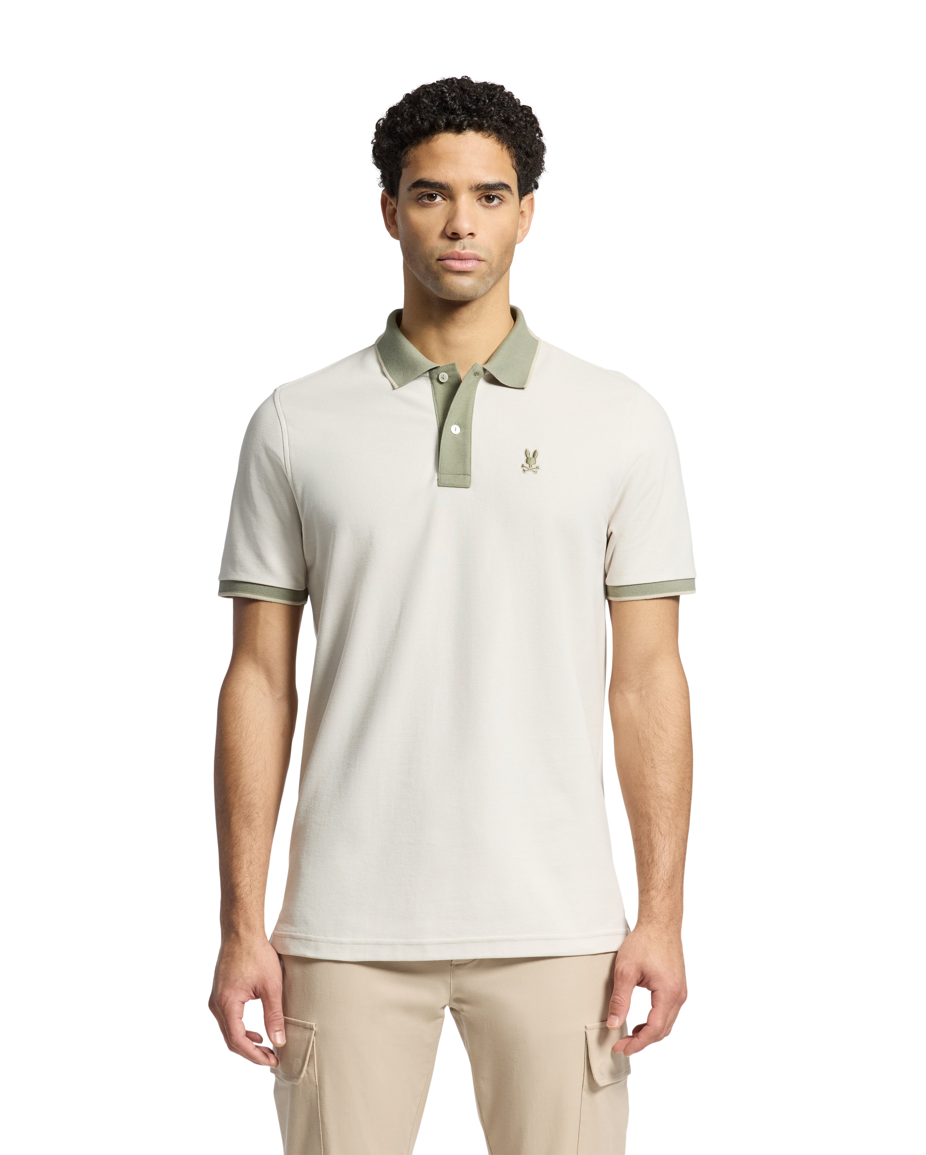 Psycho Bunny Men's Thatcher Polo - Natural Linen – EUROMODA