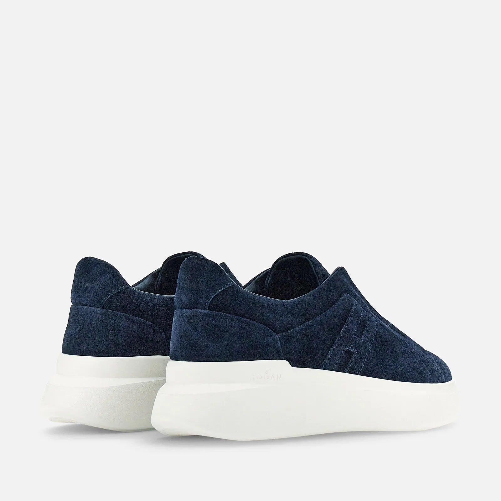 スニーカー HOGAN Navy Blue Suede H580 Sneakers Hogan H580 Slip-On Sneakers - Blue – EUROMODA