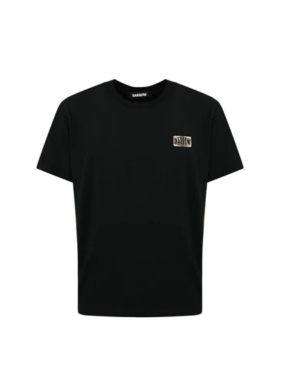 Tシャツ・カットソー BARROW Men T-shirt Black S5BWUATH022 110 Barrow Unisex Basketball Print T-Shirt - Black – EUROMODA
